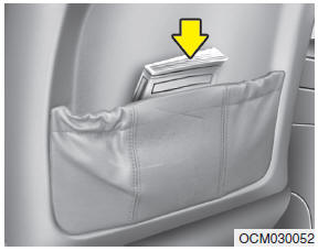 WARNING - Seatback pockets