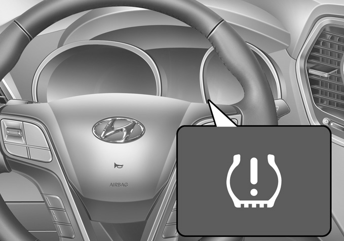 Hyundai Santa Fe: Tire Pressure Monitoring System (TPMS) - What to do