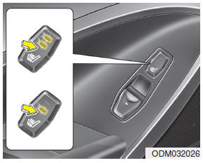 The seat warmer is provided to warm the rear seats during cold weather. With