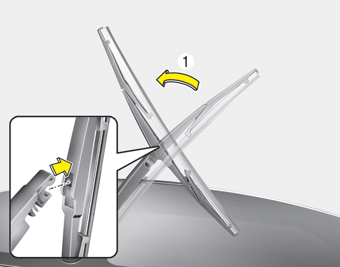 Hyundai Santa Fe (DM) Blade replacement Wiper blades Maintenance