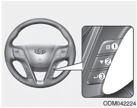 The LCD display modes can be changed by using the control buttons on the steering
