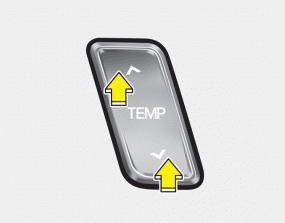 2. Set the driver’s temperature control switch to set the desired temperature.